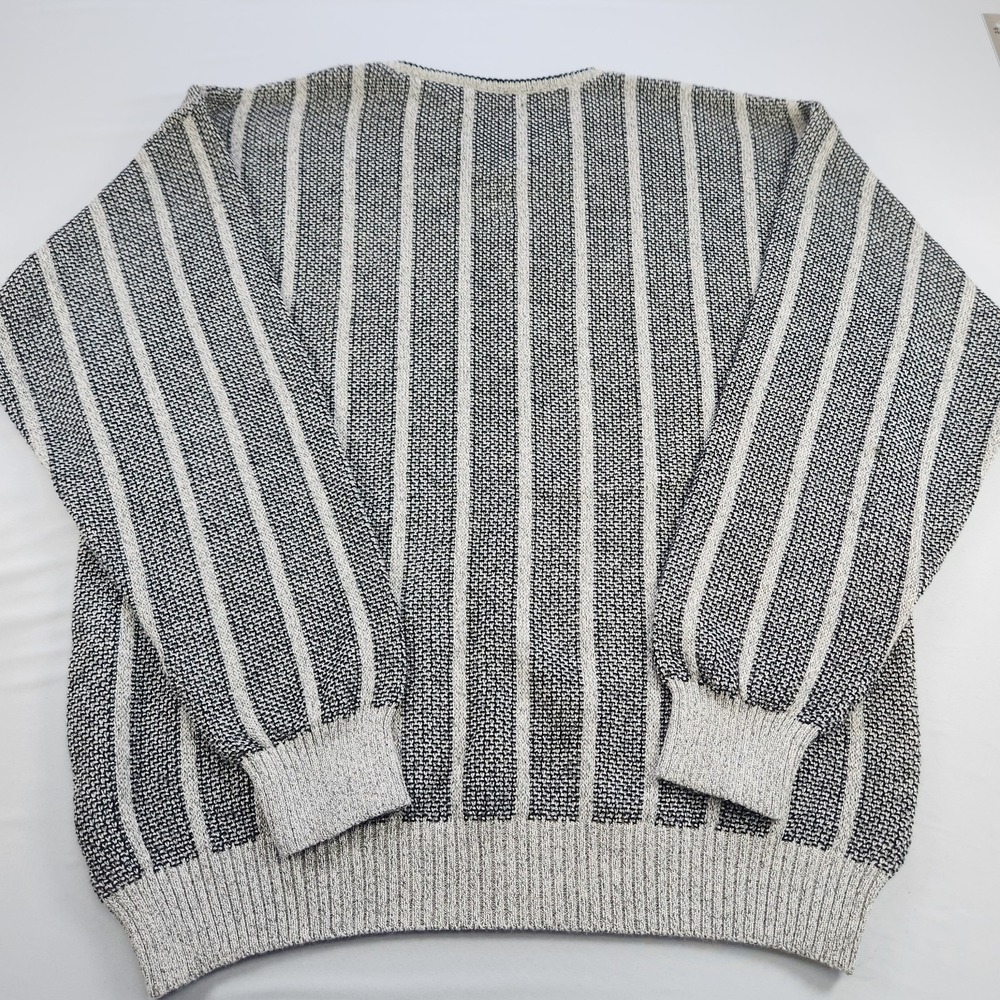 Bachrach Mens Italian Wool Blend Vintage Sweater Gray Italy XL - Picture 6 of 6
